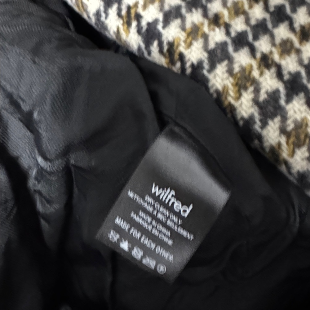 LAST CHANCE ARITZIA Wilfred Wool Prescott Houndstooth Coat - Picture 9 of 10